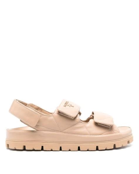 Prada Matelassé Leather Sandals 